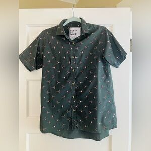Like new Peau de Loup Forest Green Pheasant Shirt in Size S